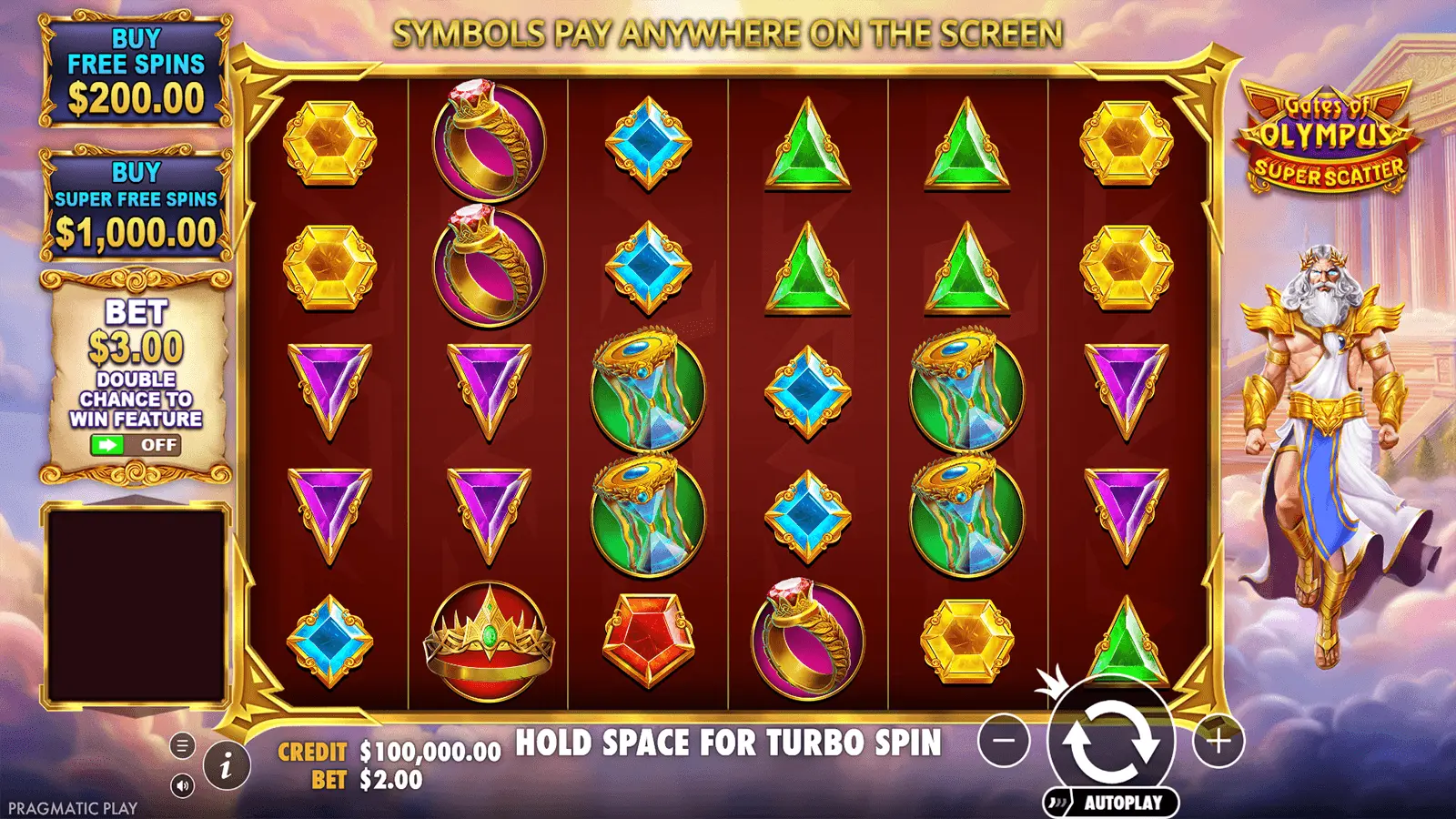 AllStarz Casino Gates of Olympus Super Scatter Bonus